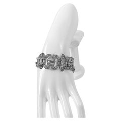 Vintage Art Deco Diamante  Bracelet Circa 1940s