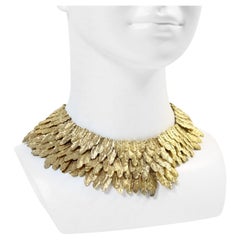 Collectible Chanel Gold Choker Necklace Circa 2008