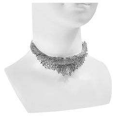Vintage Boucher Pave and Baguette Layered Necklace Circa 1960s