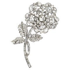 Vintage Alfred Phillipe Trifari Flower Brooch Pat Pend Circa Circa 1951