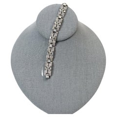 Bracelet vintage Panetta Art Déco en diamants, c. 1960