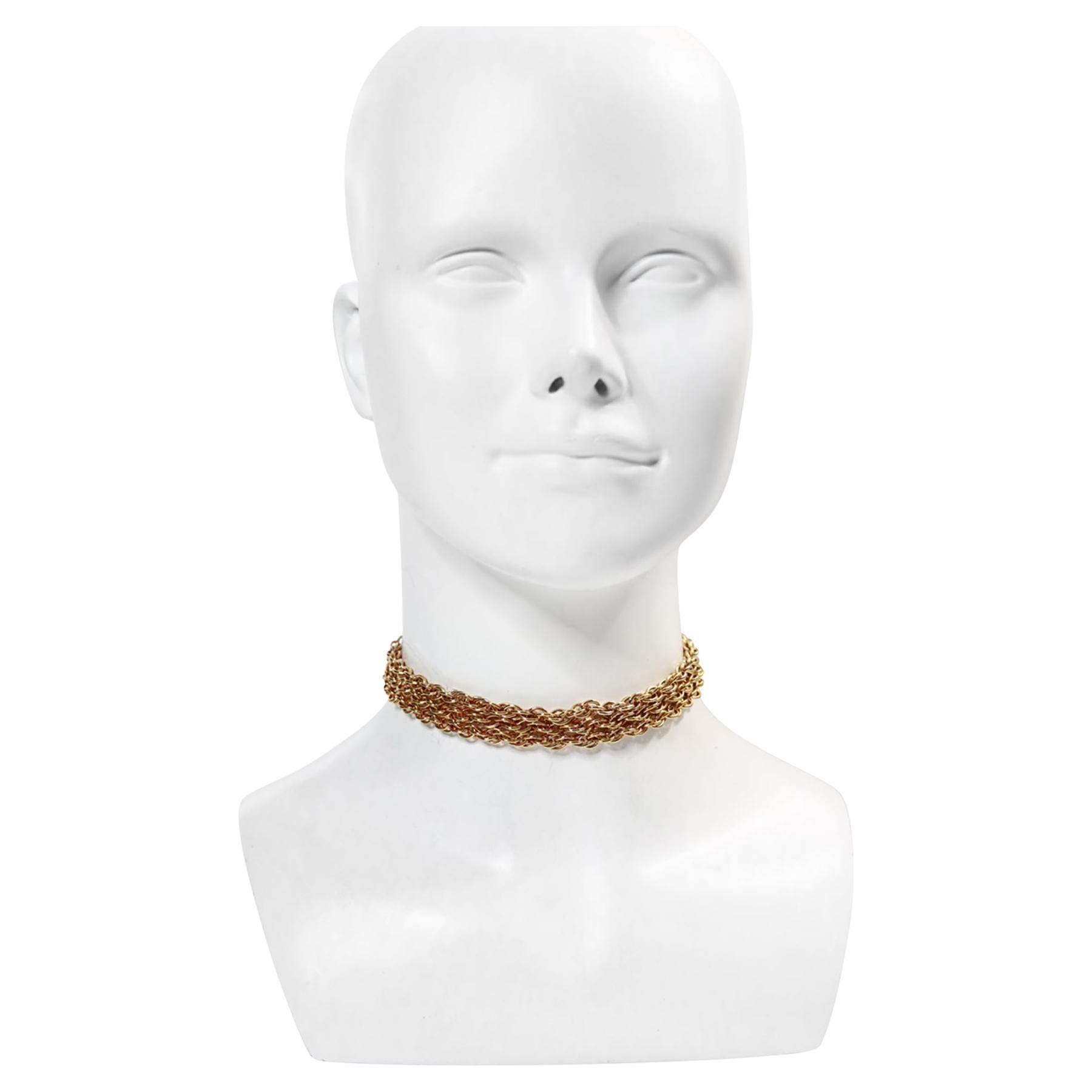 Vintage By  Goldfarbener Choker Circa 1990er Jahre