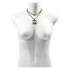 Vintage A Link di Givenchy con collana a goccia penzolante circa anni '80