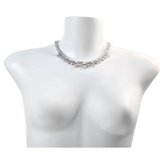 Vintage Diamante Dangling Pieces Necklace Circa 1990s
