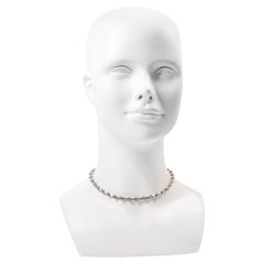 Vintage Pennino Baguette and Link Art Deco Choker Necklace Circa 1960s