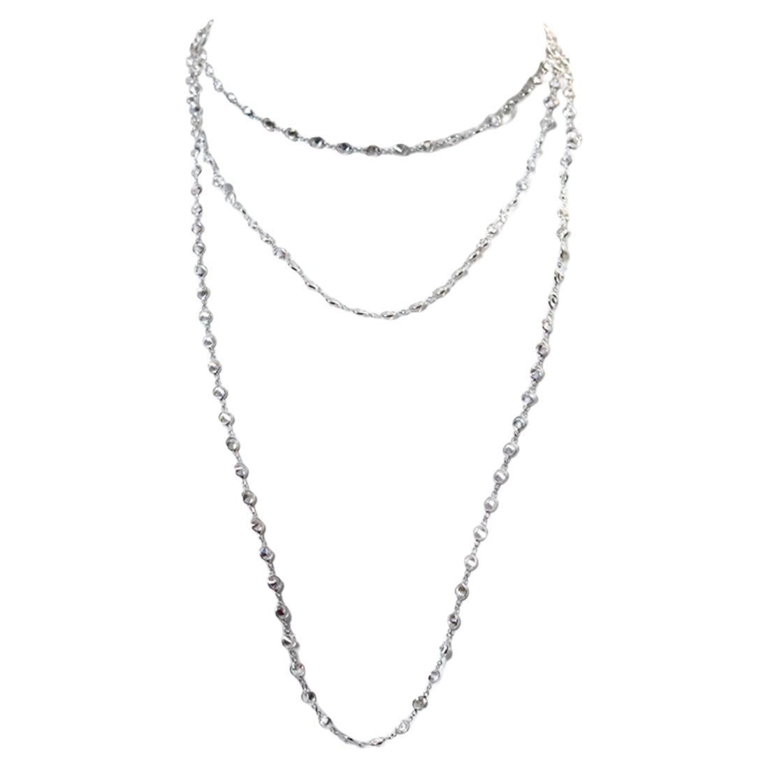 Vintage By the Yard Collana in tonalità argento Circa 2004 in vendita 5