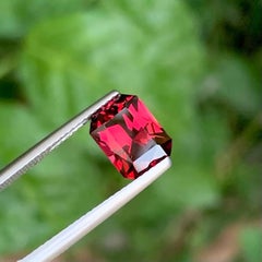 3.20 Carat Natural Loose Red Garnet Stone Scissors Cut Tanzanian Gemstone