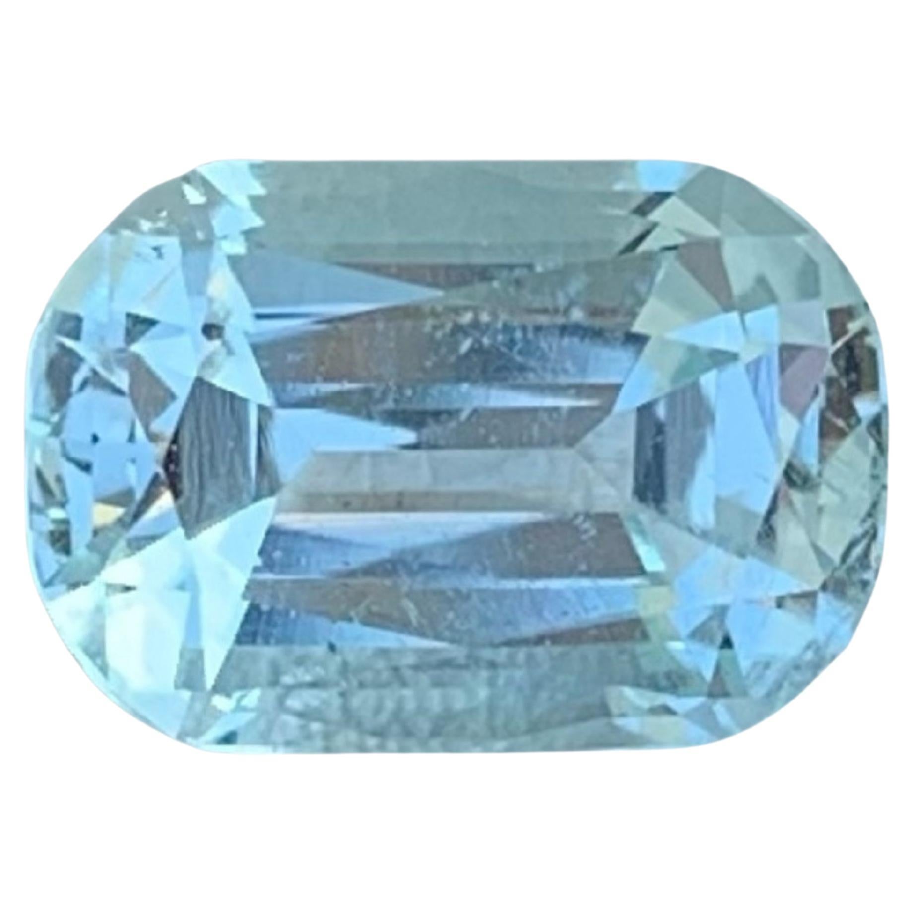 Jolie aigue-marine bleu ciel pour bague 3,65 carats aigue-marine pakistanaise pour bijouterie