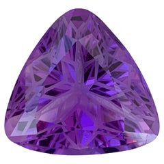 Pierre d
améthyste violette naturelle intense 19.60 CT AAA Shiny Loose Amethyst Jewelry