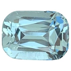 Impresionante gema suelta de aguamarina azul claro 2,05 quilates Anillo de aguamarina