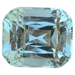 Excellente pierre précieuse aigue-marine bleue naturelle de 6,65 carats, bijouterie d'art