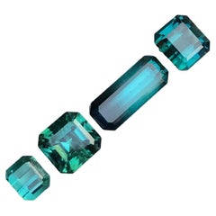 Conjunto de turmalina azul verdosa 6,25 quilates Gema turmalina para joyería