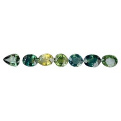 5.00 Carats Sapphire Stones 7 Pieces Gemstones Lot from Madagascar