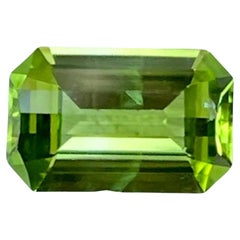 1.60 carats Green Peridot Stone Custom Precision Cut Pakistani Gemstone