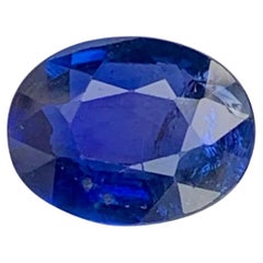 2.15 Carat Loose Blue Sapphire Stone Oval Faceted Madagascar's Gemstone
