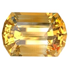 33,40 Karat Loser facettierter intensiv goldener Citrin Mero-Schliff brasilianischer Edelstein