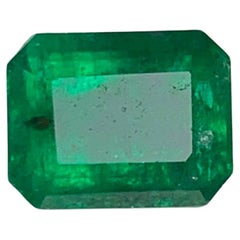 1,40 Karat Loser Lebendiger Grüner Smaragd Stein Smaragd Schliff Edelstein Aus Swat Pakistan