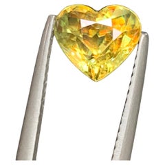 2.45 Carat Loose Fine Sphene Stone Heart Shaped Natural Madagascar's Gemstone