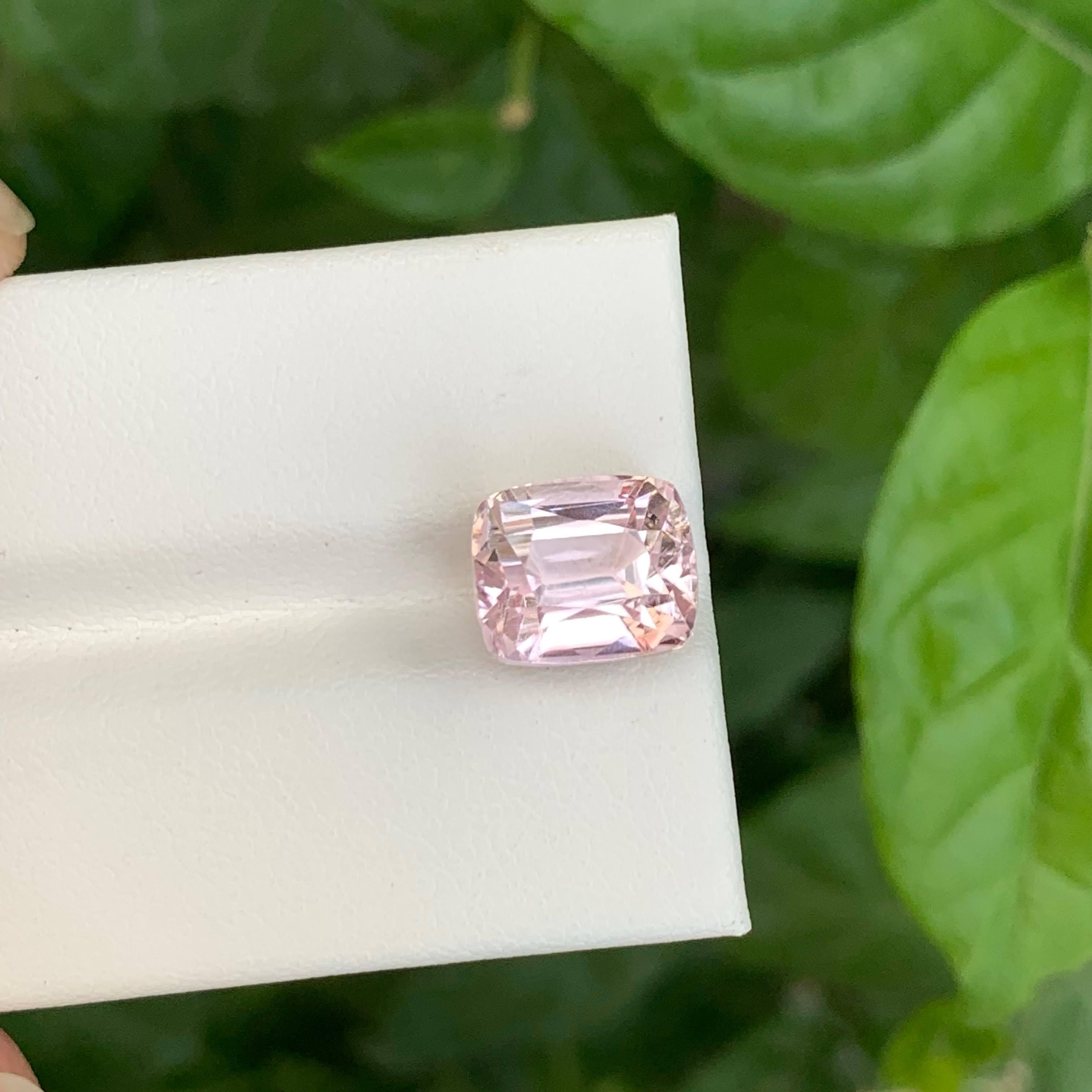 7.20 carati di Kunzite rosa sciolta, taglio a cuscino, gemma naturale afgana in vendita 1