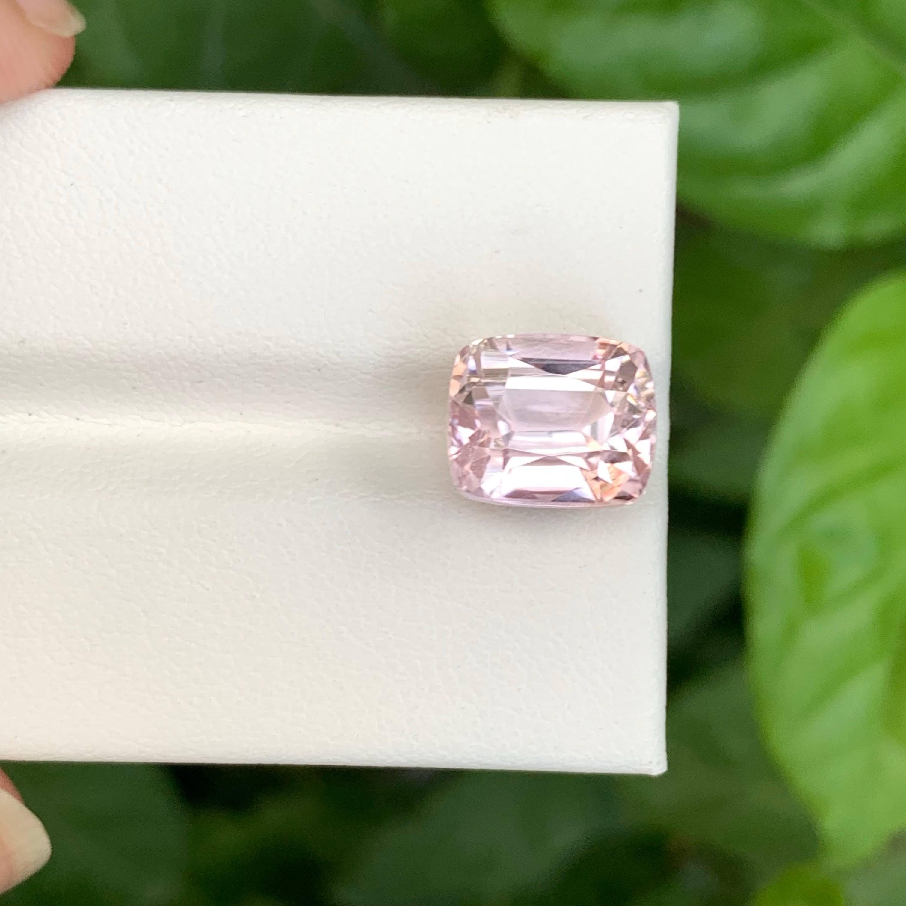 7.20 carati di Kunzite rosa sciolta, taglio a cuscino, gemma naturale afgana in vendita 2
