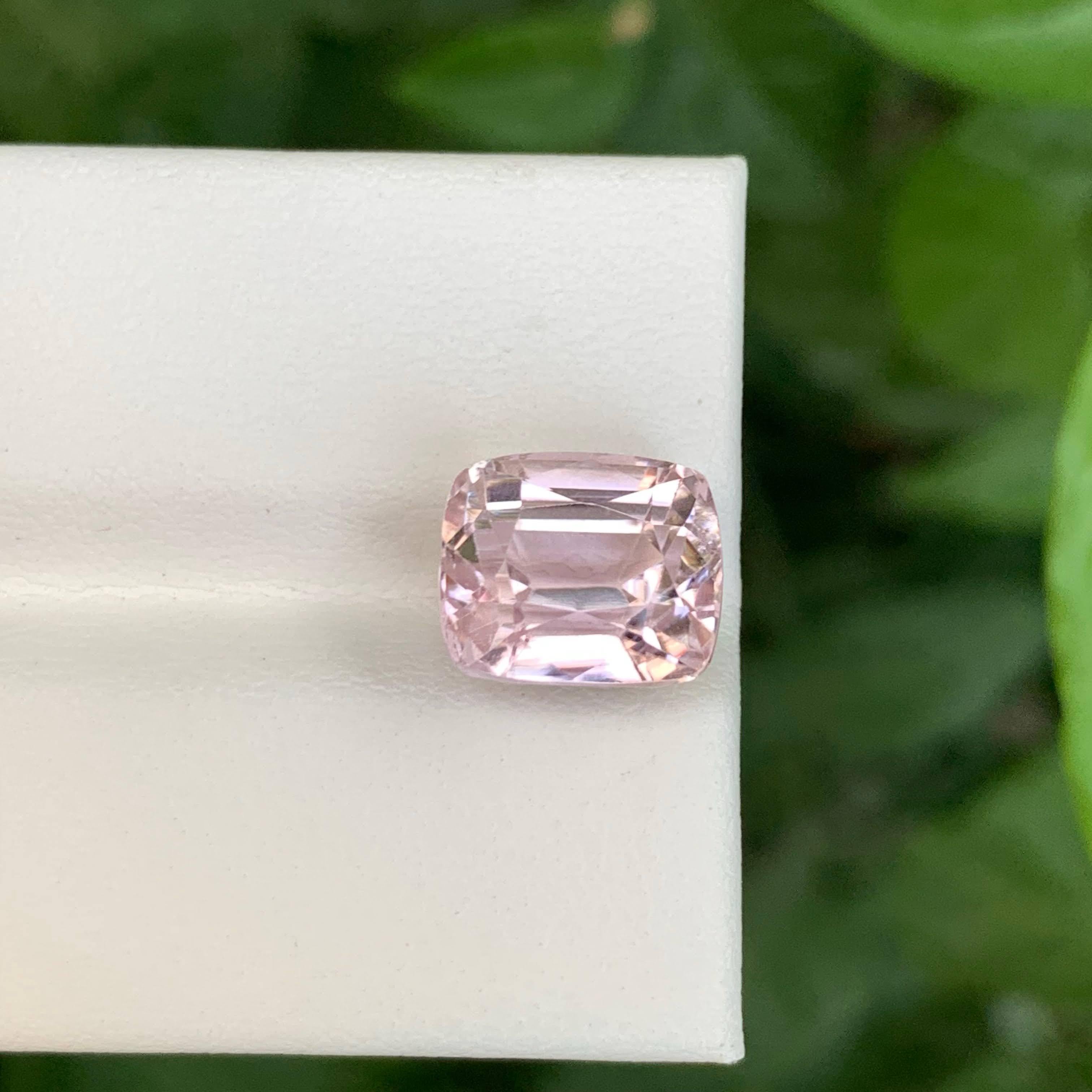 7.20 carati di Kunzite rosa sciolta, taglio a cuscino, gemma naturale afgana in vendita 4