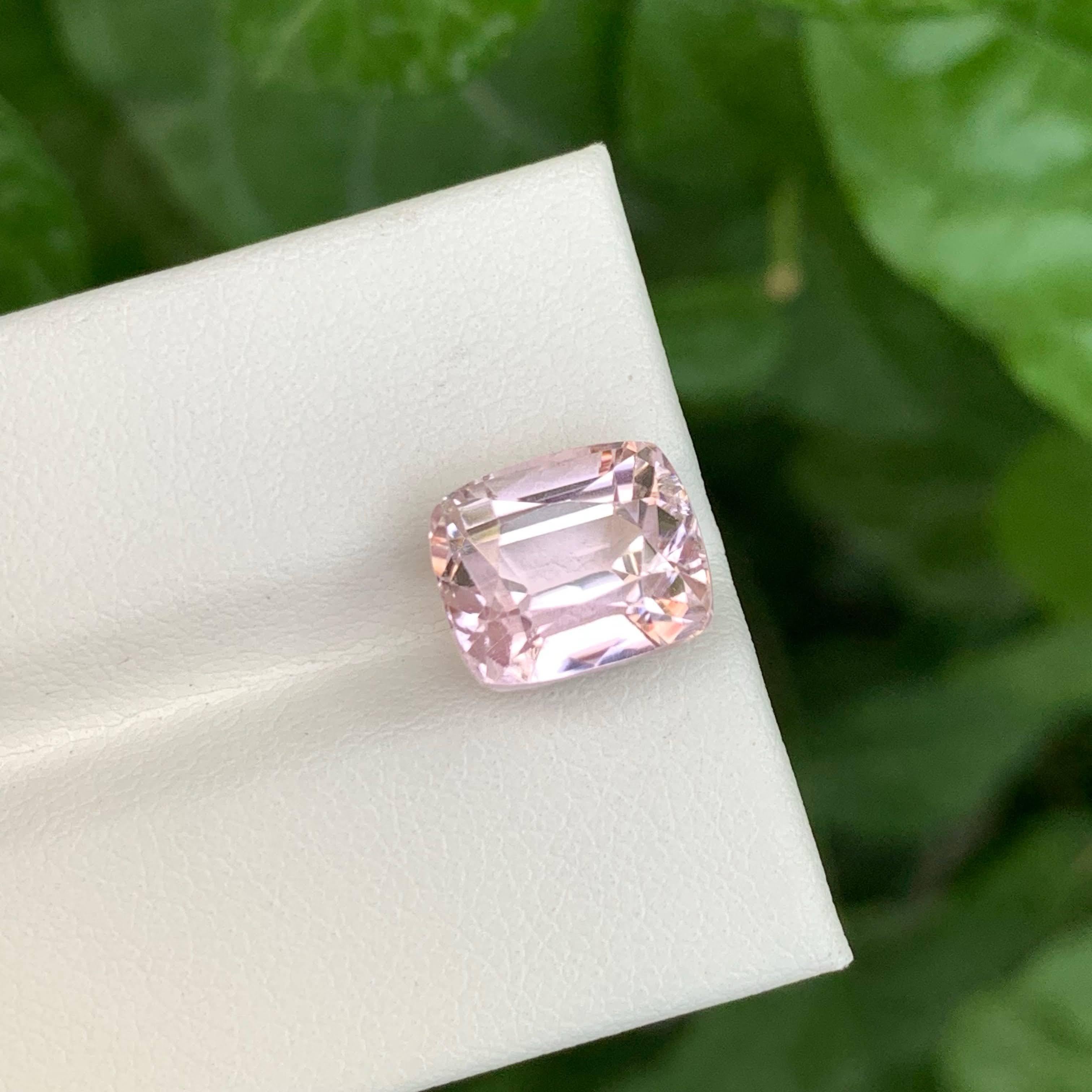 7.20 carati di Kunzite rosa sciolta, taglio a cuscino, gemma naturale afgana in vendita 5