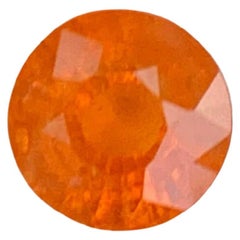 1.00 Carat Fanta Spessartite Garnet Stone Round Cut Natural African Gemstone