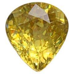 2.45 Carat Loose Natural Sphene Stone Pear Shaped Madagascar's Gemstone