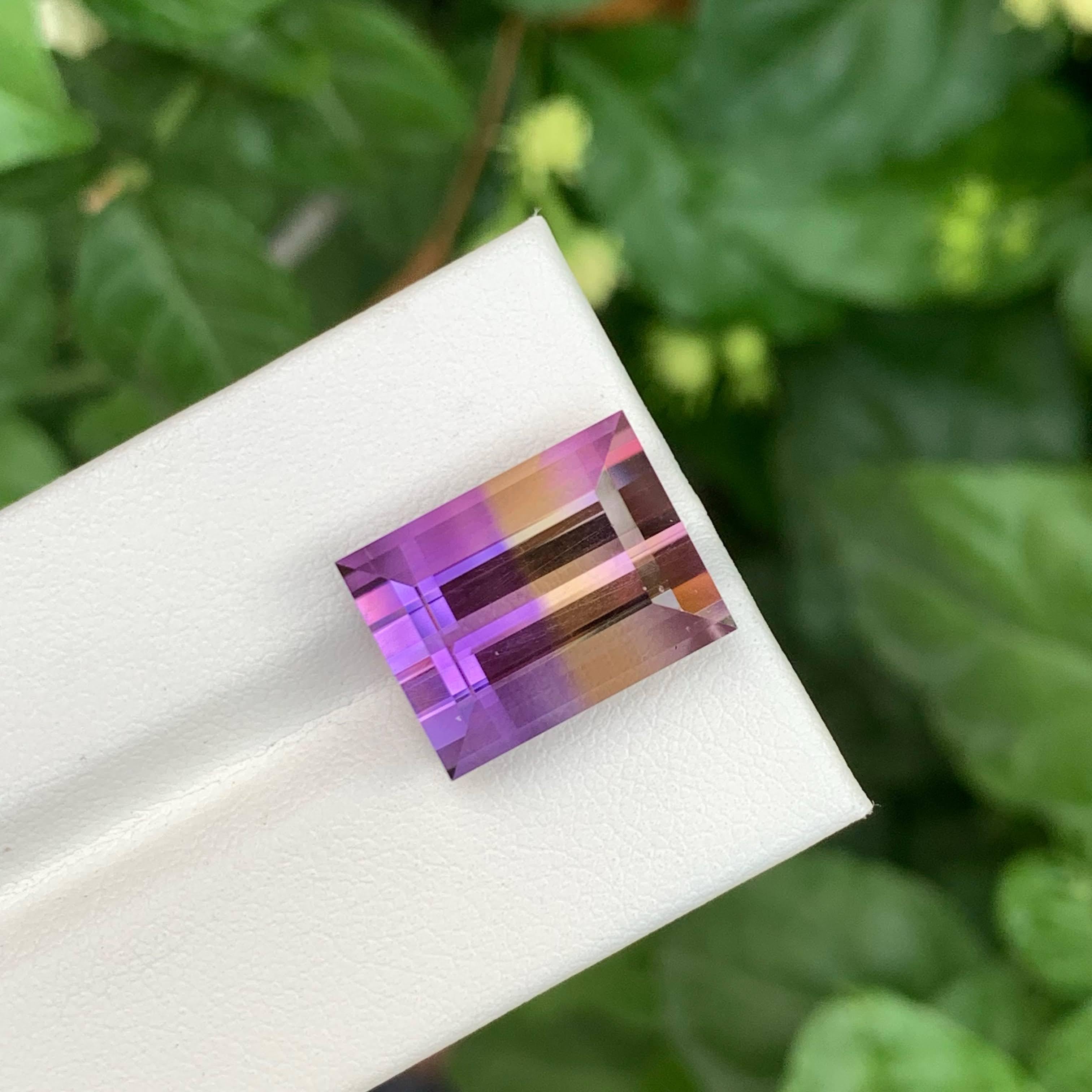 13,25 Karat Lose Exquisite Ametrine Stein Baguette-Schliff Natürliche afrikanische Edelstein (Baguetteschliff) im Angebot