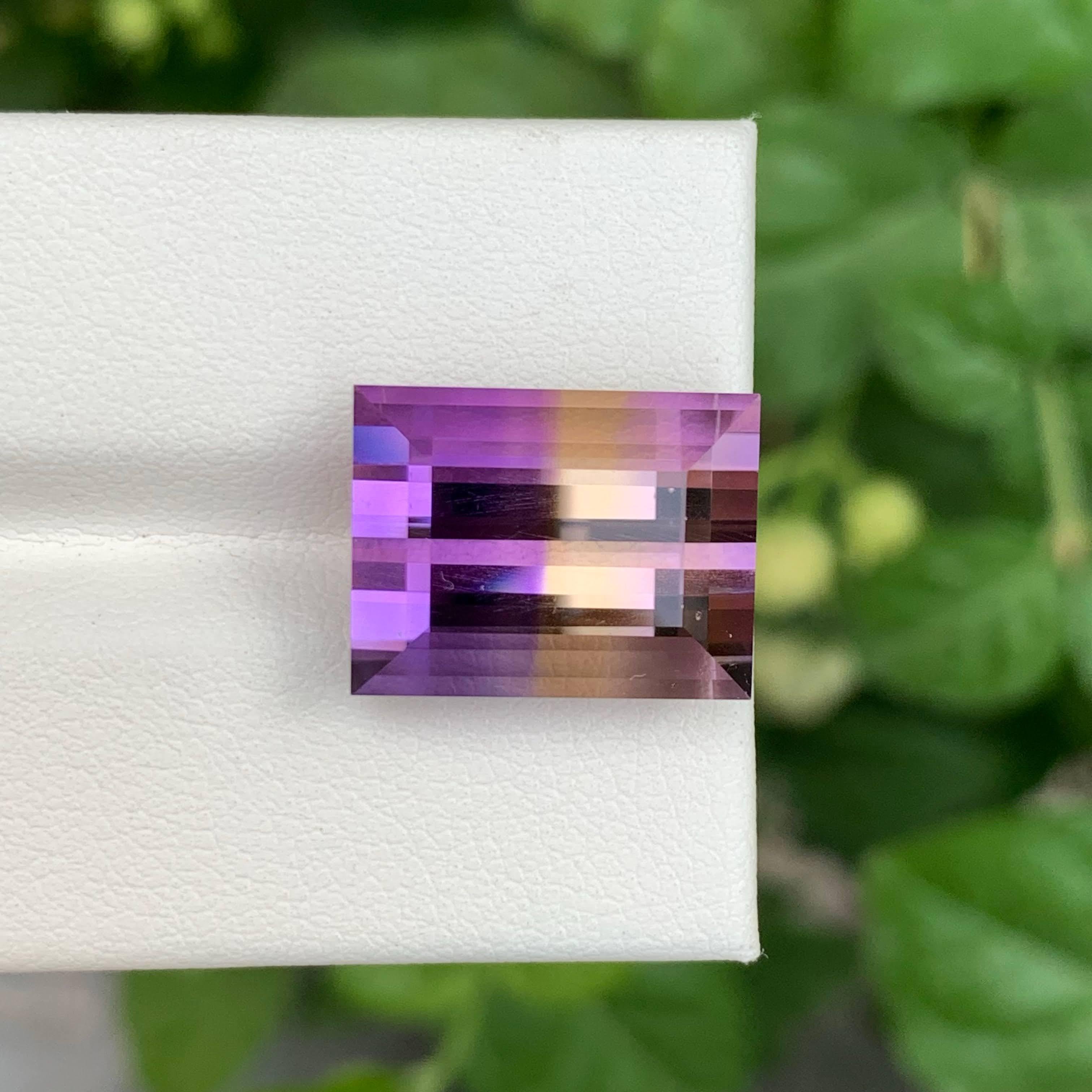 13,25 Karat Lose Exquisite Ametrine Stein Baguette-Schliff Natürliche afrikanische Edelstein im Angebot 1