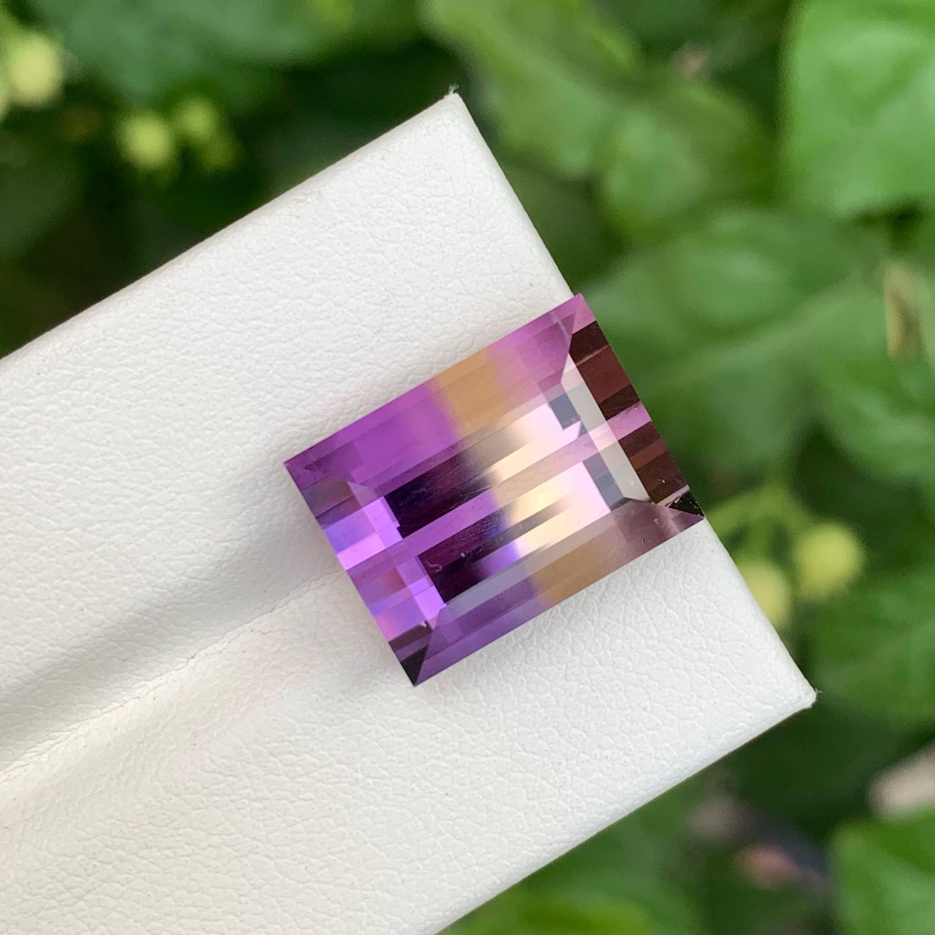 13,25 Karat Lose Exquisite Ametrine Stein Baguette-Schliff Natürliche afrikanische Edelstein im Angebot 2