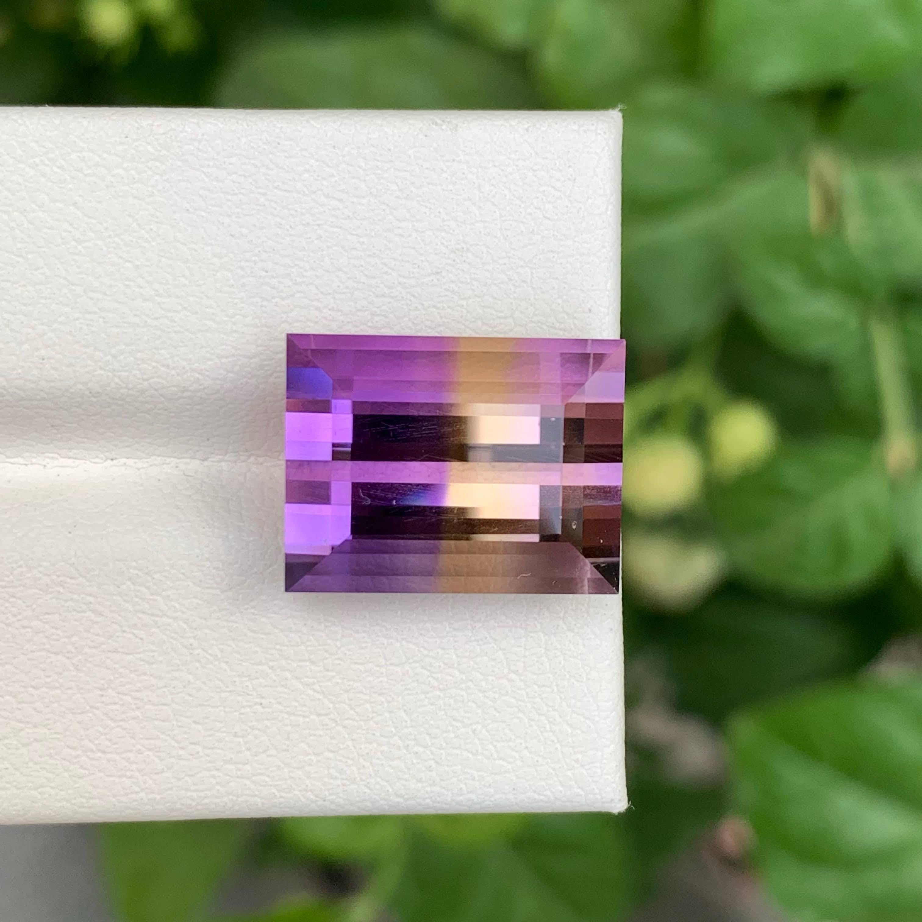 13,25 Karat Lose Exquisite Ametrine Stein Baguette-Schliff Natürliche afrikanische Edelstein im Angebot 3