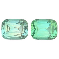 5.30 Carat Loose Mismatch Color Tourmaline Pair Cushion Cut Natural Afghan Gems