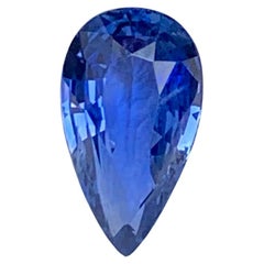Zaffiro blu sfuso da 1,25 carati con taglio a pera Gemma naturale dello Sri Lanka
