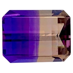16.40 Carat Natural Loose Bicolor Ametrine Stone Pixel Cut Brazilian Gemstone