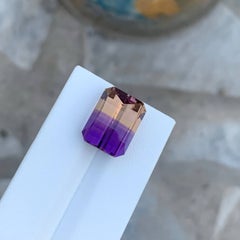 16.40 Carat Natural Loose Bicolor Ametrine Stone Pixel Cut Brazilian Gemstone