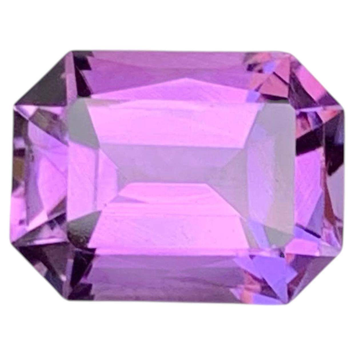 2.10 Carat Natural Loose Purple Amethyst Stone For Ring Brazilian Gemstone For Sale