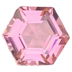 1.80 Carat Natural Loose Baby Pink Color Tourmaline Hexagon Cut Afghan Gemstone