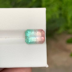 4.95 Carat Natural Bicolor Watermelon Tourmaline Stone Afghan Gemstone