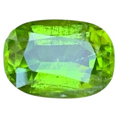 6.15 Carat Natural Loose Bright Green Peridot Oval Cut from Pakistan Gemstone