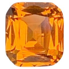 0.95 Carat Natural Loose Spessartite Garnet Cushion Shape African Gemstone