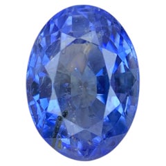 Gema de zafiro azul natural de 1.90 quilates, tallado ovalado, procedente de Sri Lanka