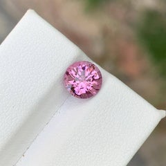 2.00 Carat Natural Loose Hot Pink Color Spinel Stone Round Cut Afghan Gemstone