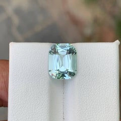 3.55 Carat Natural Loose Light Blue Aquamarine For Ring Jewelry Gemstone