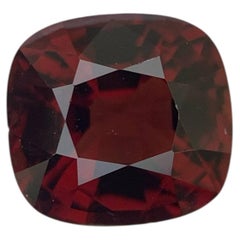Pietra preziosa birmana: spinello rosso naturale sfuso certificato da 1,70 carati, taglio a cuscino