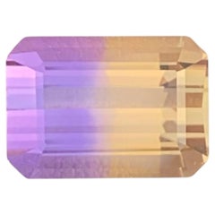 4.80 Carat Natural Loose Bicolor Ametrine Sone Emerald Cut Brazilian Gemstone