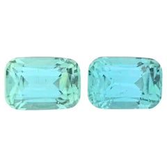 2.00 Carat Natural Loose Fine Quality Tourmaline Pair Cushion Cut Afghan Gems