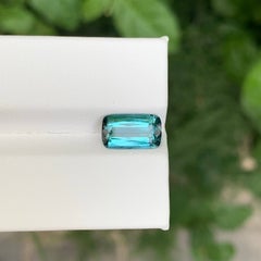 2.35 Carat Natural Loose Blue Color Tourmaline Cushion Cut Afghan Gemstone