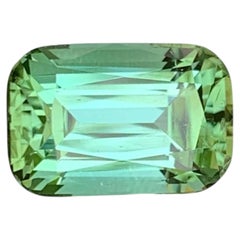 5.30 Carat Natural Loose Mint Green Tourmaline Cushion Cut Afghan Gemstone