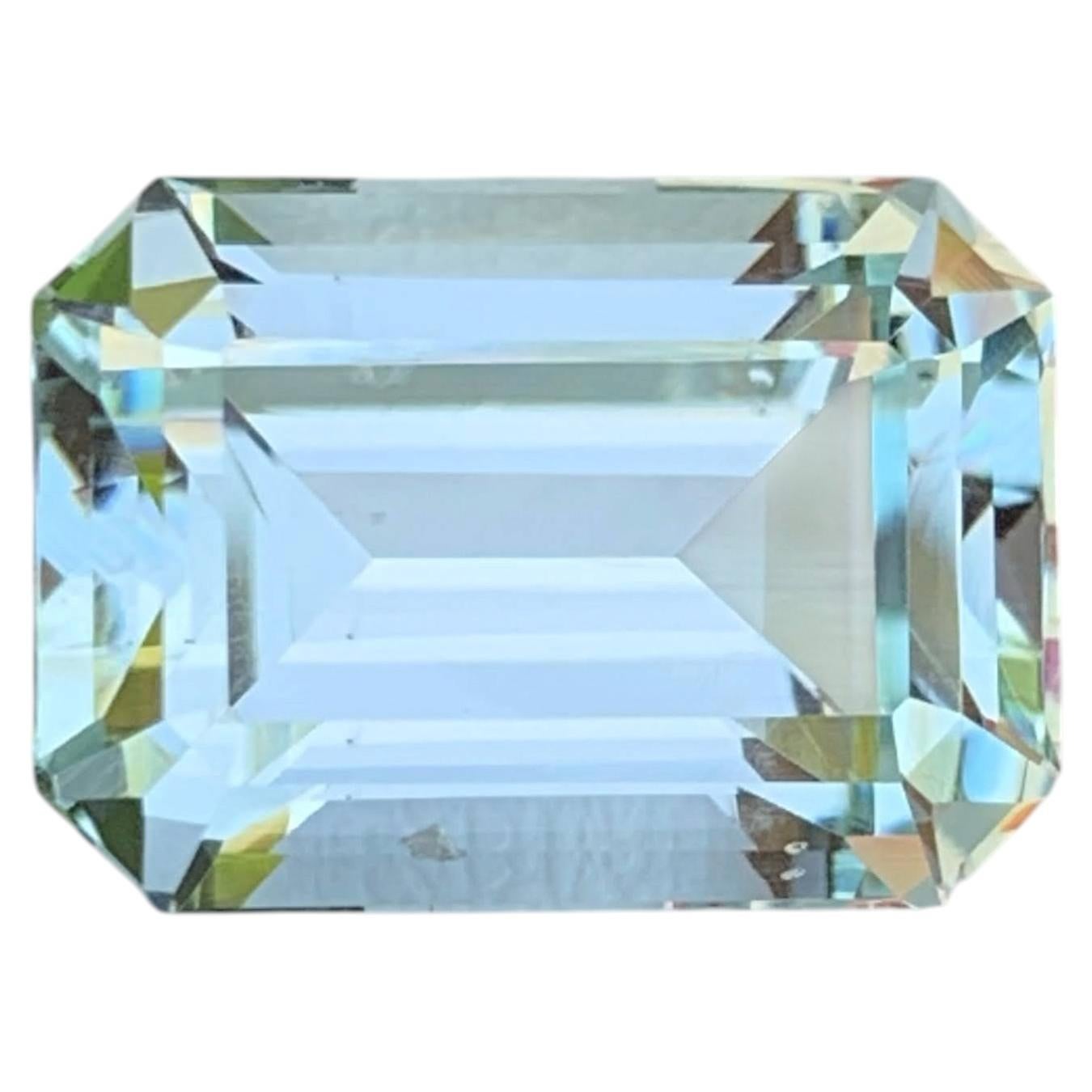 8.85 Carat Natural Loose Light Blue Color Aquamarine For Ring Jewelry Gemstone